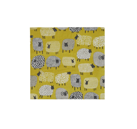 Dotty Sheep - Paper Cocktail Napkins