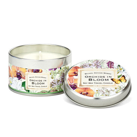 Orchids in Bloom Travel Candle