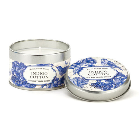 Indigo Cotton Travel Candle