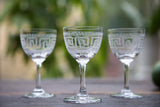 Greek Key Liqueur Glass Set of 6