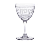 Greek Key Liqueur Glass Set of 6