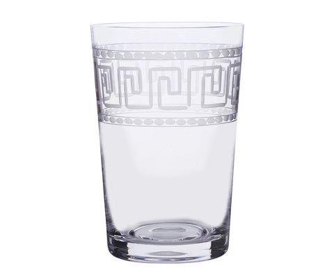 Greek Key Glass Tumbler Set of 6