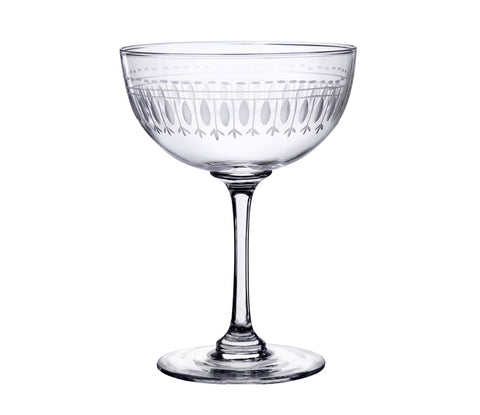 Ovals Champagne Saucer Set of 6