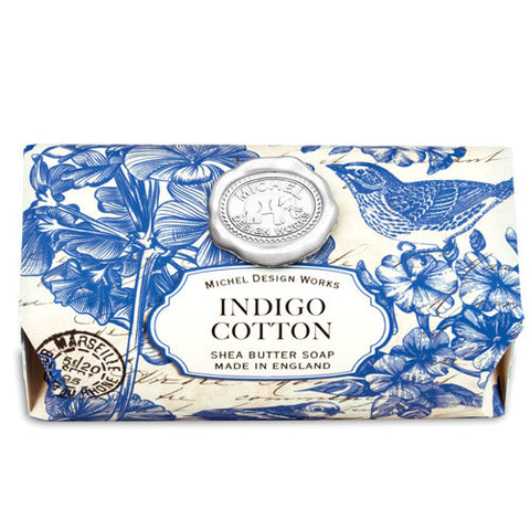 Indigo Cotton Large Soap Bar