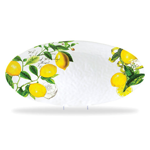 Lemon Basil Oval Melamine Serveware Platter