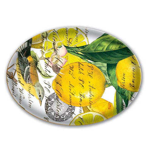 Lemon & Basil Glass Soap Dish