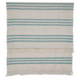 Weaver Green Blanket - Striped