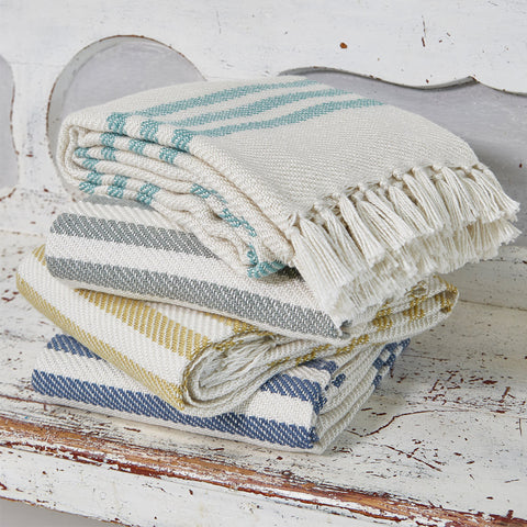 Weaver Green Blanket - Striped